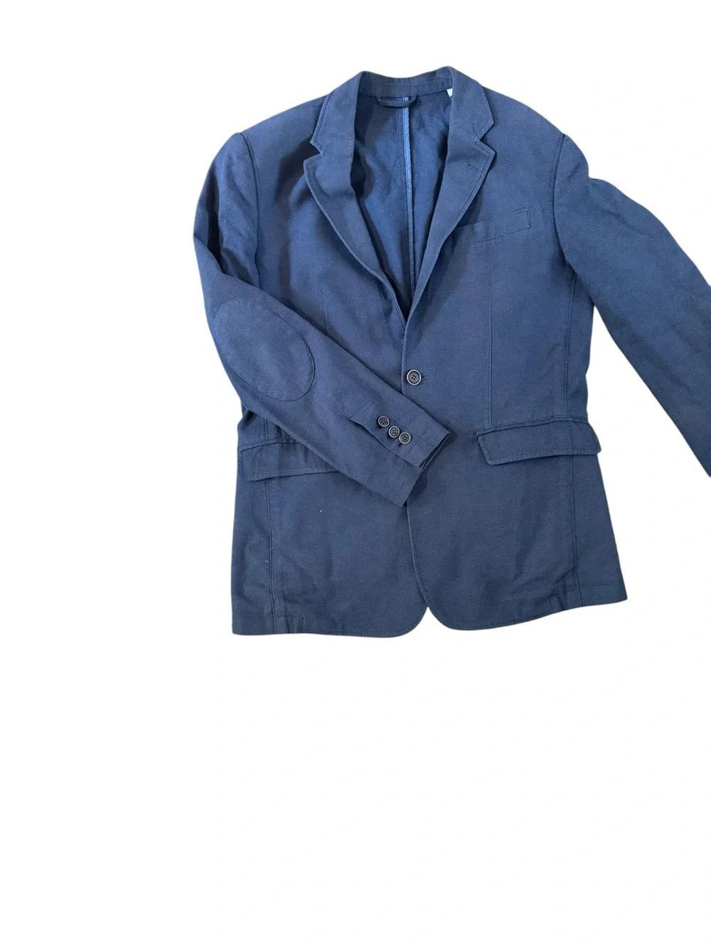 Joseph Abboud Blazer Size Small Blue Speckled Sport Coat Preppy 100% Cotton